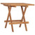 3 Piece Folding Patio Dining Set with Cushion Solid Teak Wood A949-3063200
