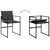 13 Piece Patio Dining Set with Cushions Black Textilene A949-3295085