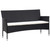 5 Piece Patio Lounge Set With Cushions Poly Rattan Black A949-45893