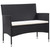 5 Piece Patio Lounge Set With Cushions Poly Rattan Black A949-45893