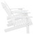 Patio Adirondack Chairs with Tea Table Solid Wood Fir White A949-310067