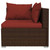 12 Piece Patio Lounge Set with Cushions Brown Poly Rattan A949-3102131