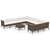 12 Piece Patio Lounge Set with Cushions Poly Rattan Brown A949-3094499