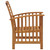 4 Piece Patio Lounge Set Solid Acacia Wood A949-3057971