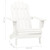 Patio Adirondack Chair with Table Solid Fir Wood White A949-315919