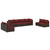 8 Piece Patio Lounge Set with Cushions Poly Rattan Brown A949-3102251