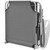 Sun Lounger with Canopy Steel Gray A949-42934