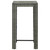 3 Piece Patio Bar Set with Cushions Poly Rattan Gray A949-3064776