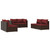 6 Piece Patio Lounge Set with Cushions Poly Rattan Brown A949-3102211