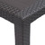 Patio Table Brown 86.6"x35.4"x28.3" Plastic Rattan Look A949-45609