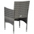 Patio Dining Chairs 2 pcs Poly Rattan Gray A949-46180