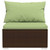 7 Piece Patio Lounge Set with Cushions Poly Rattan Brown A949-3101828