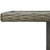 Patio Table Brown Poly Rattan and Tempered Glass A949-313313