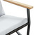 4 Piece Balcony Furniture Set with Cushions Black Steel A949-4009305
