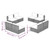 8 Piece Patio Lounge Set with Cushions Poly Rattan Brown A949-3101539