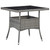3 Piece Patio Dining Set Gray Poly Rattan and Glass A949-3058309