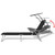 Sun Lounger with Canopy Steel Black A949-42932