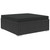 4 Piece Patio Lounge Set with Cushions Poly Rattan Black A949-48285