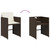 9 Piece Patio Dining Set with Cushions Brown Poly Rattan A949-3277904