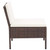 6 Piece Patio Lounge Set with Cushions Poly Rattan Brown A949-48935