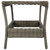 Patio Table Brown 7.7"x17.7"x18.3" Poly Rattan A949-313308