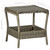 Patio Table Brown 7.7"x17.7"x18.3" Poly Rattan A949-313308