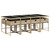 9 Piece Patio Dining Set with Cushions Beige Poly Rattan A949-3278049