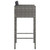 Bar Stools 4 pcs with Cushions Gray Poly Rattan A949-316661