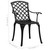 3 Piece Bistro Set Cast Aluminum Black A949-315592