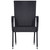 5 Piece Patio Dining Set Black Poly Rattan A949-3156668