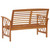 Patio Bench 46.9" Solid Acacia Wood A949-310269
