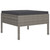 8 Piece Patio Lounge Set with Cushions Poly Rattan Gray A949-3094422