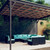 10 Piece Patio Lounge Set with Cushions Poly Rattan Black A949-3102585