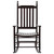 Rocking Chair with Curved Seat Brown Poplar Wood A949-45699