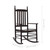 Rocking Chair with Curved Seat Brown Poplar Wood A949-45699