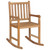 Rocking Chair with Taupe Cushion Solid Teak Wood A949-3062780
