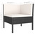 8 Piece Patio Lounge Set with Cushions Poly Rattan Black A949-3094456