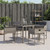 Patio Chairs with Cushions 4 pcs Gray Poly Rattan A949-4007477