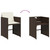 7 Piece Patio Dining Set with Cushions Brown Poly Rattan A949-3277856