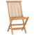 3 Piece Folding Patio Dining Set Solid Teak Wood A949-315455