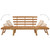 Patio Bench 2-in-1 74.8" Solid Acacia Wood A949-316471