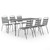 7 Piece Patio Dining Set Steel Dark Gray A949-3074477