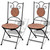 3 Piece Bistro Set Ceramic Tile Terracotta A949-271770