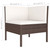9 Piece Patio Lounge Set with Cushions Poly Rattan Brown A949-3094423