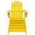 Patio Adirondack Chair with Ottoman Solid Fir Wood Yellow A949-315864
