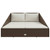 Garden Bed Brown 43.3"x78.7" Poly Rattan A949-42666