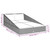 Garden Bed Brown 43.3"x78.7" Poly Rattan A949-42666