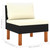 5 Piece Patio Lounge Set with Cushions Poly Rattan Black A949-3059733
