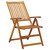 Patio Reclining Chairs 3 pcs Solid Acacia Wood A949-311847