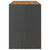 Patio Bar Table with Acacia Wood Top Black 72.8"x31.5"x43.3" Poly Rattan A949-368700